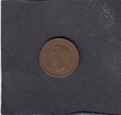 Beschrijving: 1 Cent GEORGIUS VI